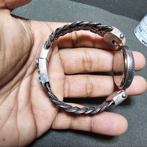 Croton Sterling Silver Case And Bracelet Watch Not Working For Parts Or Repair - Picture 7 of 11
